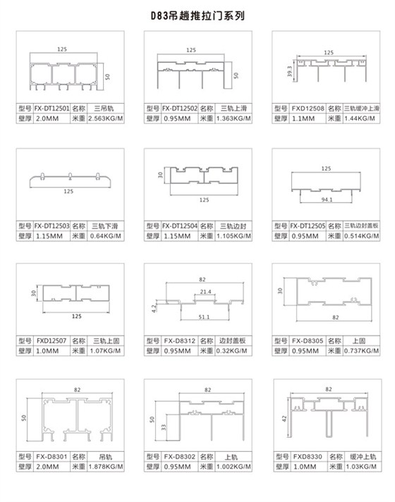 D83吊趟推拉门