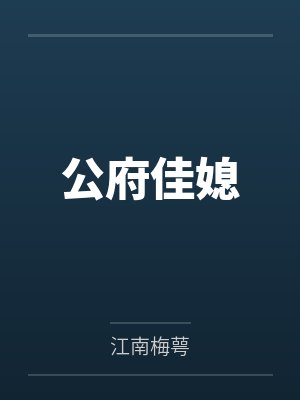 公府佳媳 公府佳媳